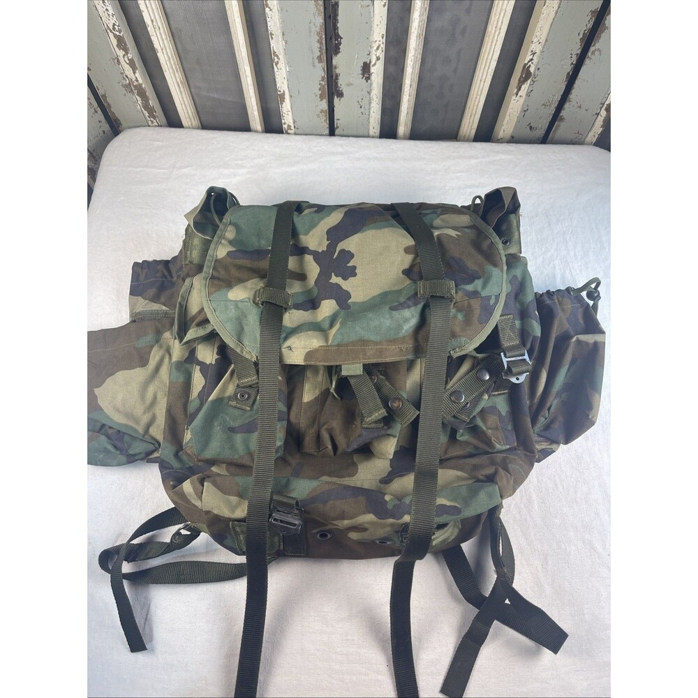 Genuine Turkish Army Surplus Alice Rucksack Woodland Camo